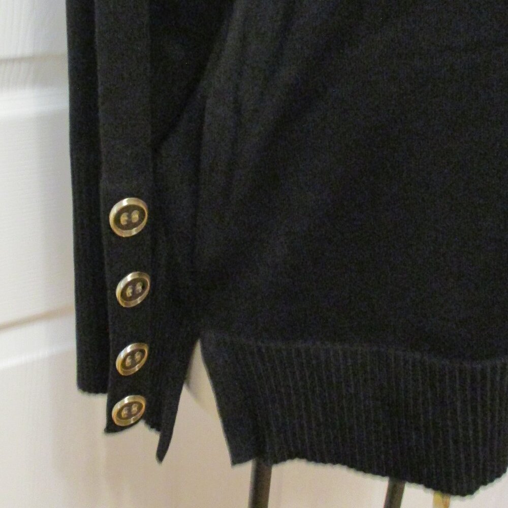 NEW Melissa Paige Classic Pullover Sweater Cuff Button Accents Size 1X NWT